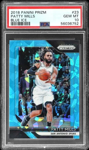 2018-19 Panini Prizm Patty Mills Blue Ice #23 card image