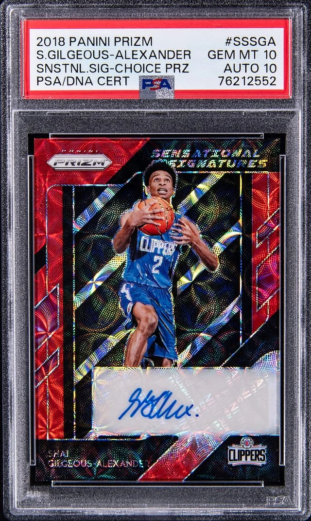 2018-19 Panini Prizm Sensational Signatures Choice Prizm #SS #no-number card image