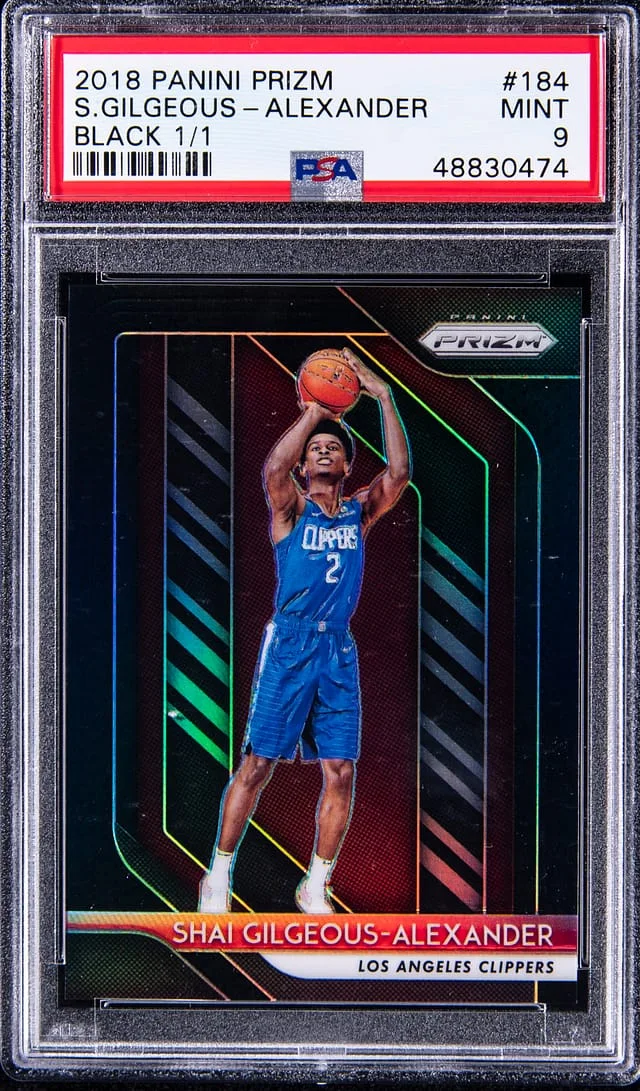 2018-19 Panini Prizm Shai Gilgeous-Alexander Mojo Prizm #184 card image