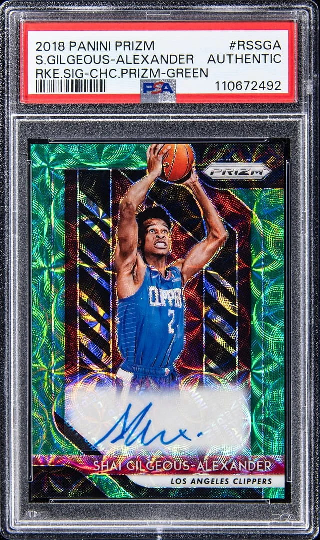 2018-19 Panini Prizm Signatures Choice Prizm Green #RS #no-number card image