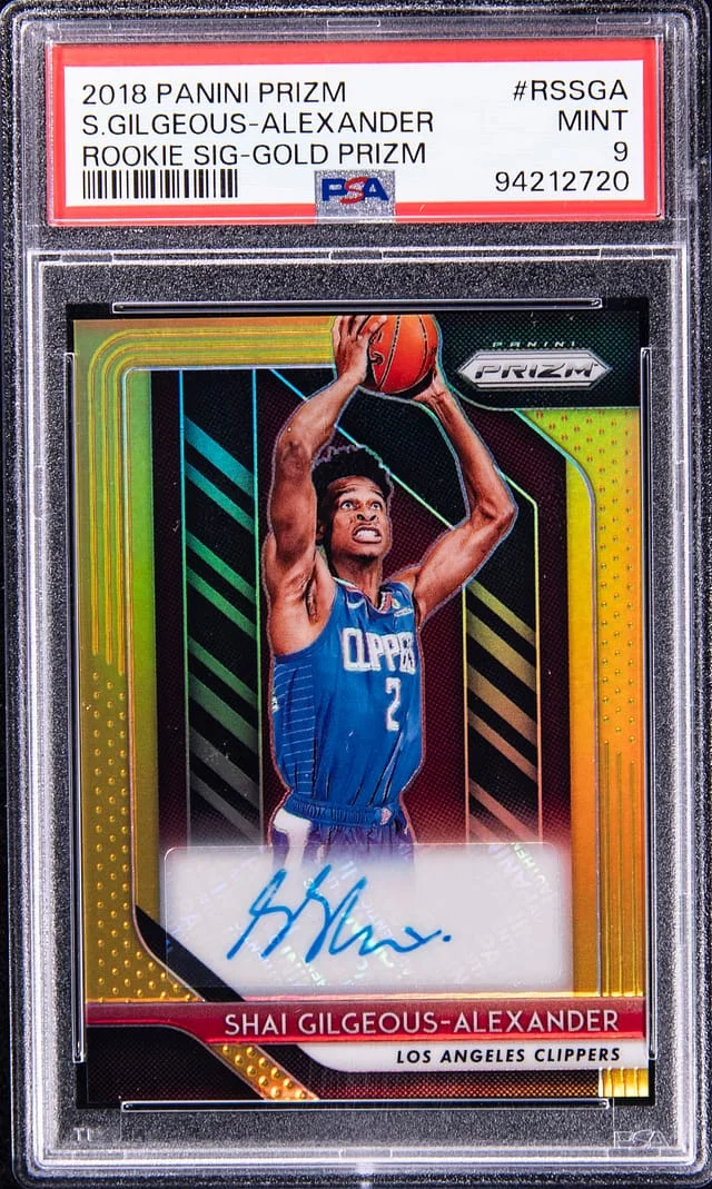 2018-19 Panini Prizm Signatures Gold Prizm #RS #no-number card image