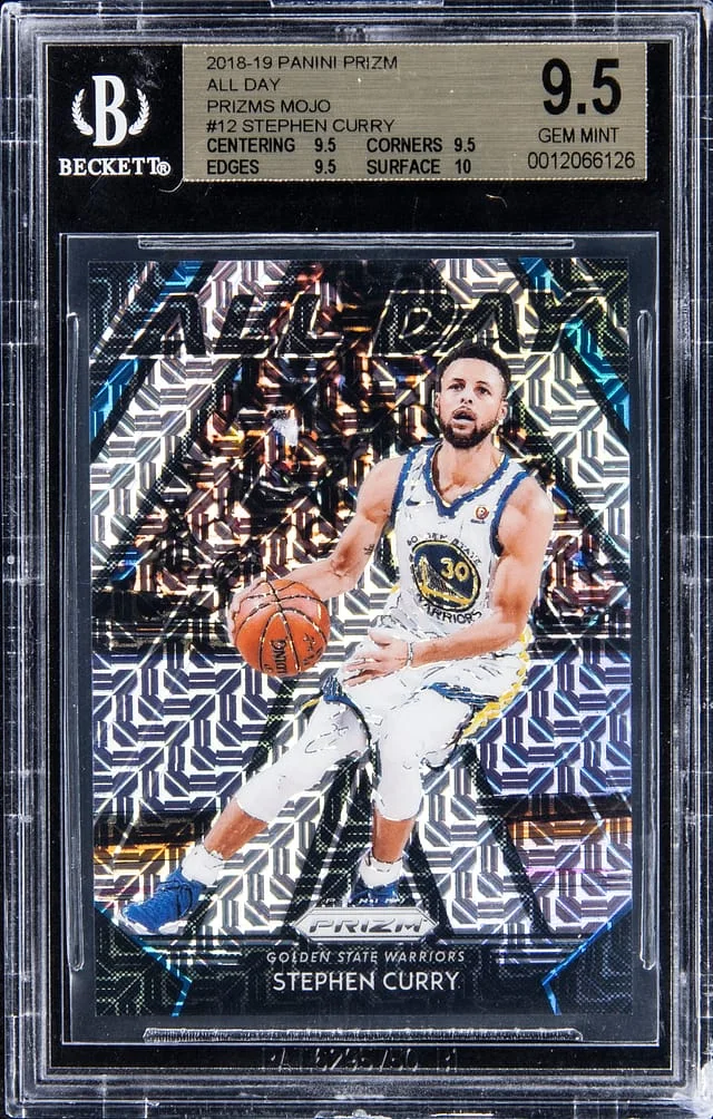2018-19 Panini Prizm Stephen Curry All Day Mojo #12 card image