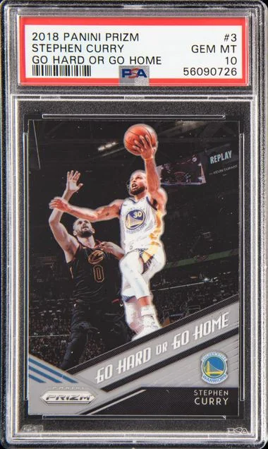2018-19 Panini Prizm Stephen Curry Go Hard Or Go Home #3 card image