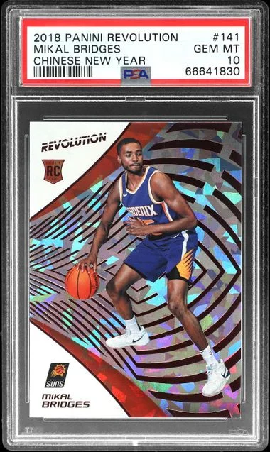 2018-19 Panini Revolution Chinese New Year Mikal Bridges #141 card image