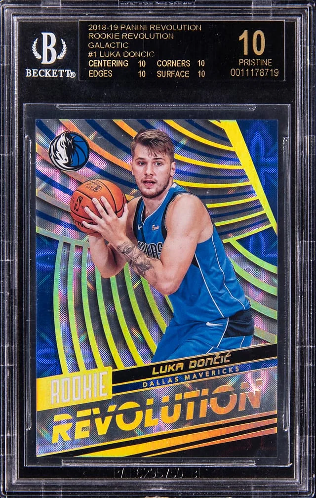 2018-19 Panini Revolution Luka Doncic Revolution Galactic #1 card image