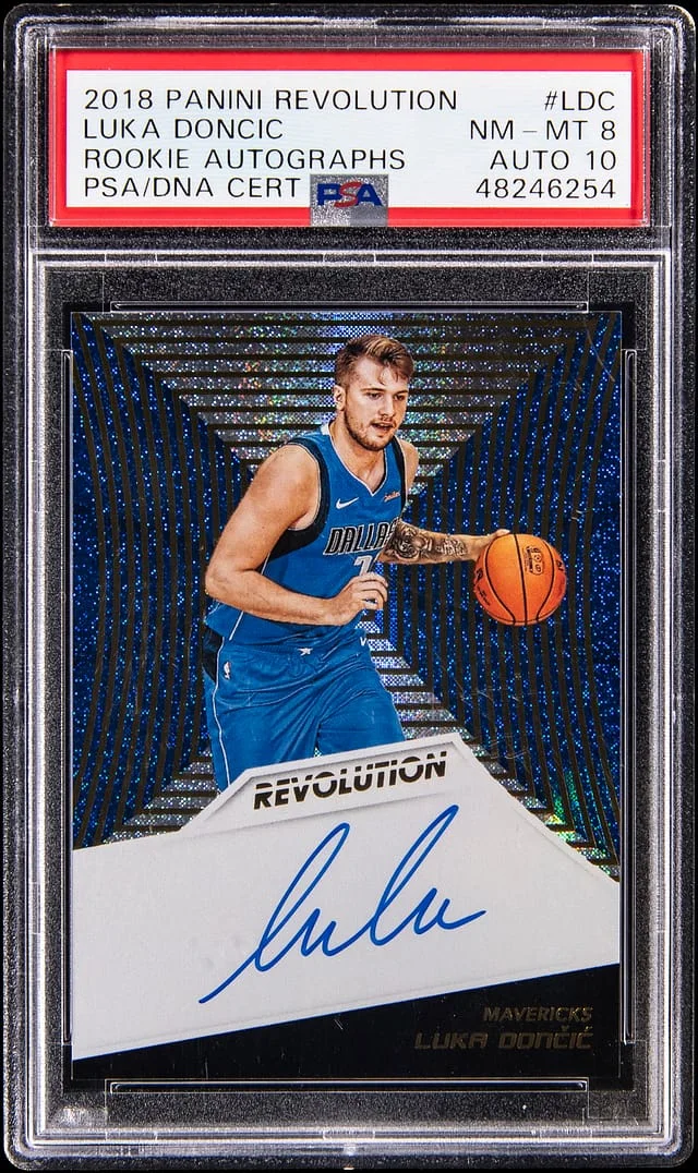 2018-19 Panini Revolution Luka Doncic Autograph #RA-LDC card image