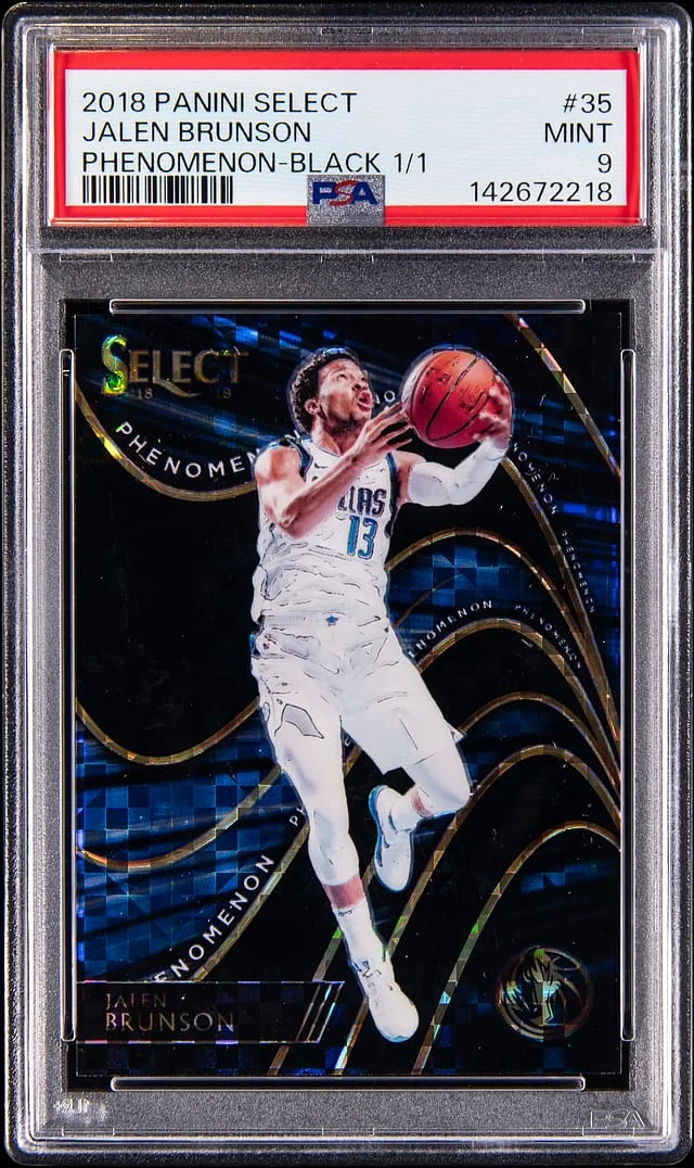 2018-19 Panini Select Jalen Brunson Phenomenon Black #35 card image