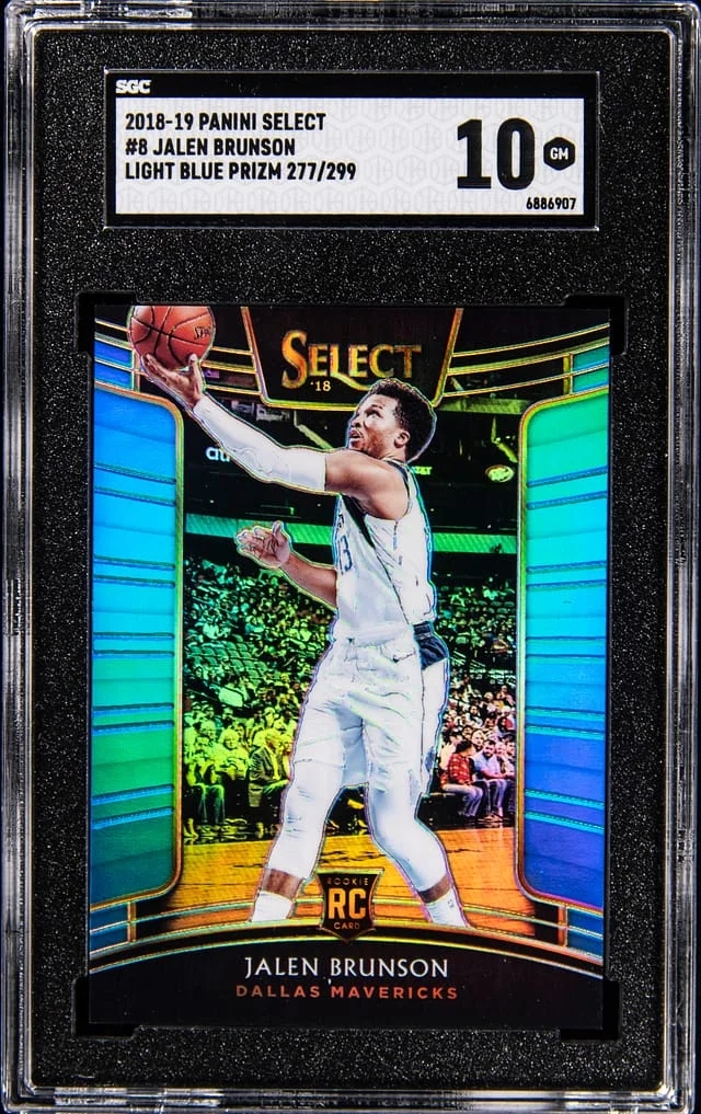 2018-19 Panini Select Jalen Brunspn Light Blue Prizm #8 card image