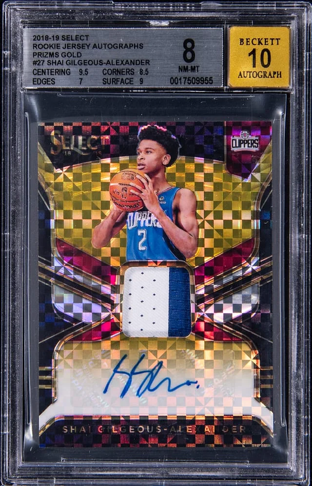 2018-19 Panini Select Jersey Autographs Gold Prizm #RJA #no-number card image