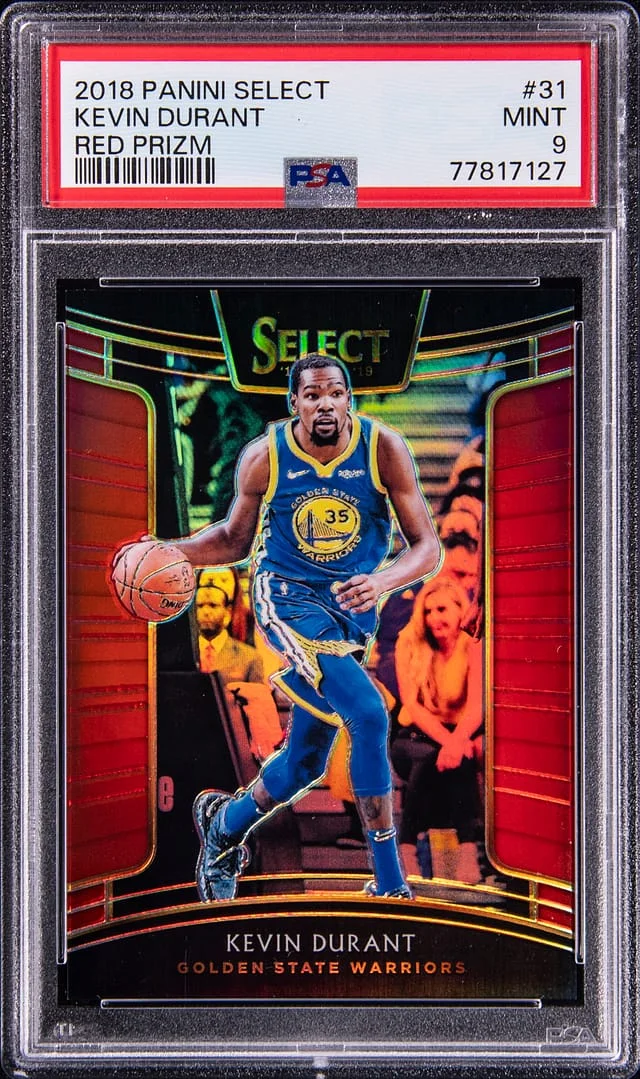 2018-19 Panini Select Kevin Durant Red Prizm #31 card image