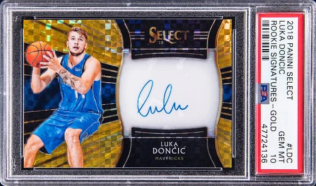 2018-19 Panini Select Luka Doncic Signature Black Box #RS-LDC card image
