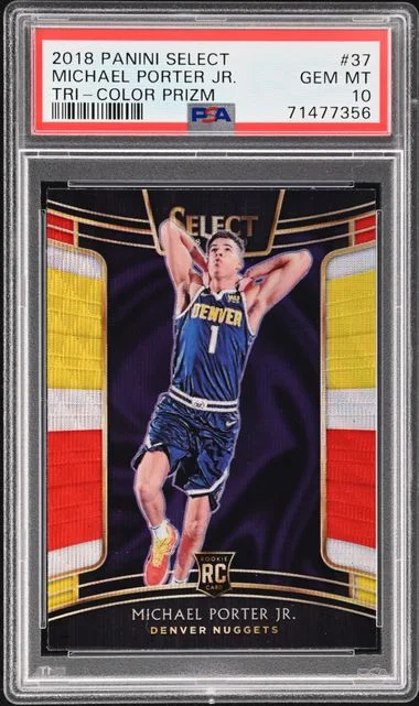 2018-19 Panini Select Michael Porter Jr. Tri-Color Prizm #37 card image