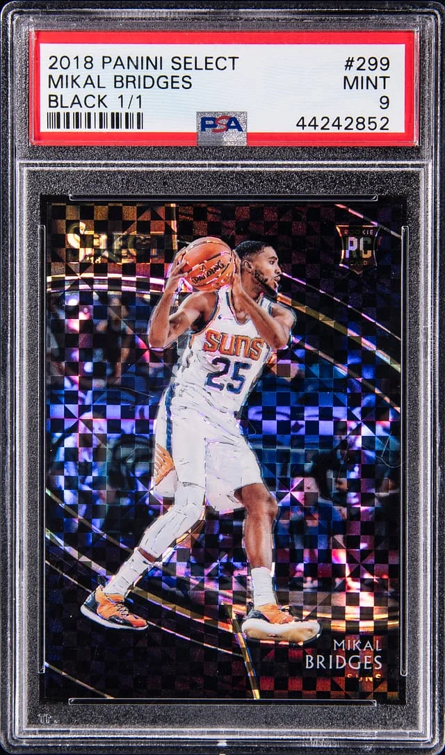 2018-19 Panini Select Mikal Bridges Black #299 card image