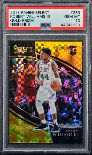2018-19 Panini Select Robert Williams III Gold Prizm #263 card image