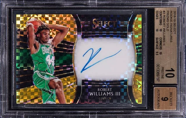 2018-19 Panini Select Robert Williams III Signatures Prizms Gold #RS-RW3 card image