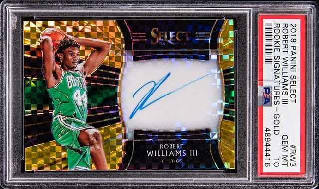 2018-19 Panini Select Robert Williams Signatures Gold #RS-RW3 card image