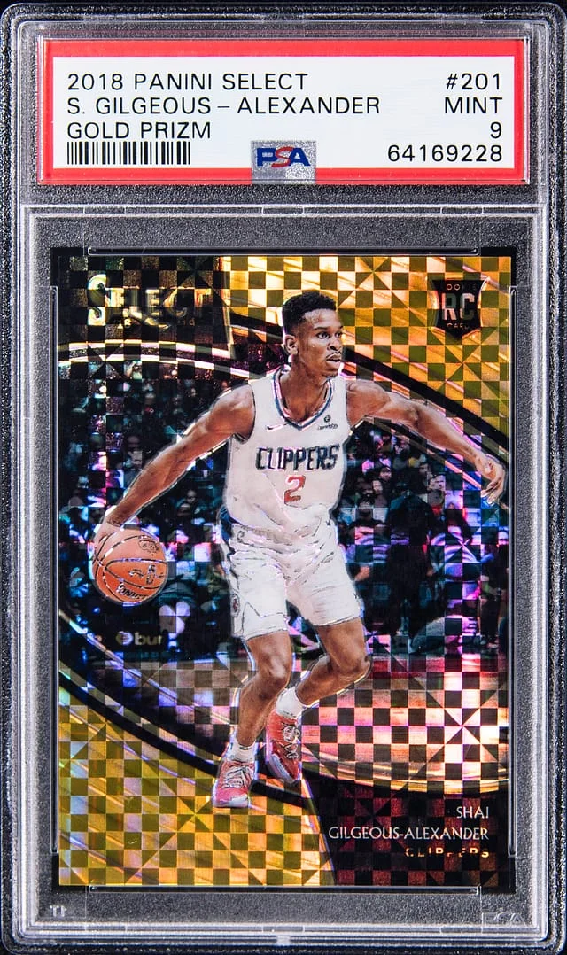 2018-19 Panini Select Shai Gilgeous-Alexander Copper Prizm #201 card image