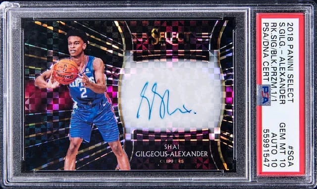 2018-19 Panini Select Signatures Black Prizm #RS #no-number card image