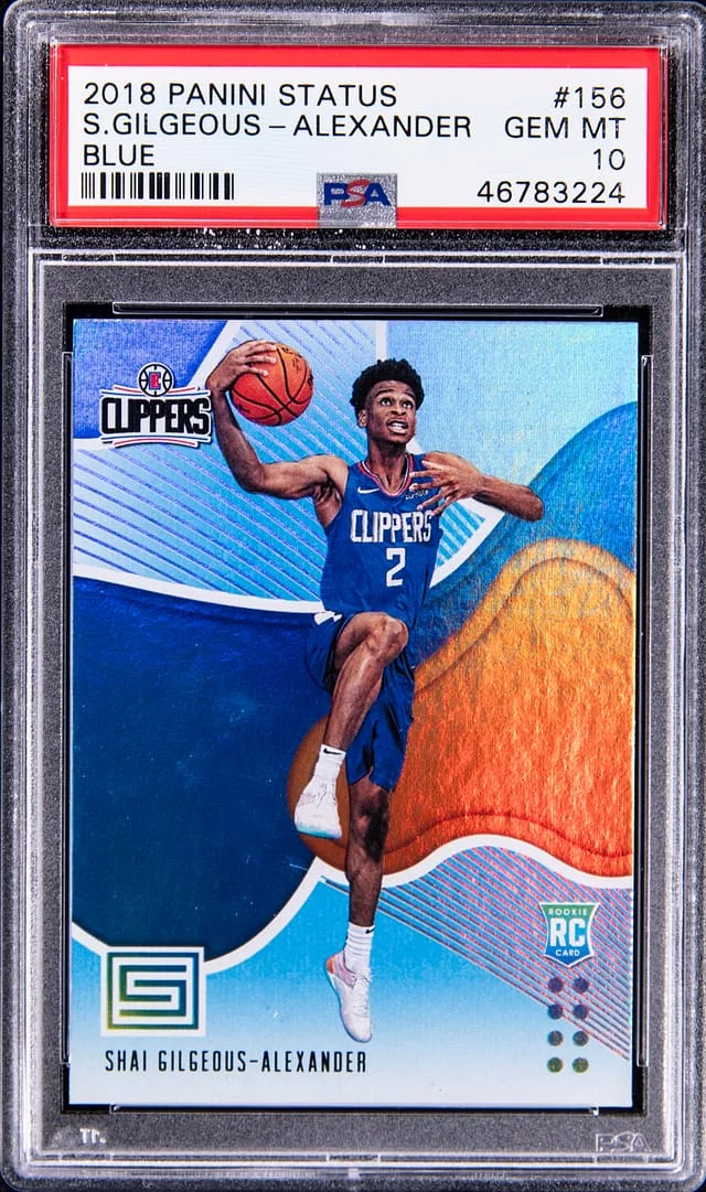 2018-19 Panini Shai Gilgeous-Alexander Status Blue #156 card image