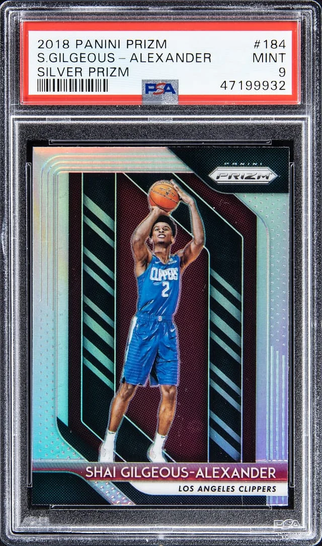 2018-19 Panini Shai Gilgeous-Alexander Silver Prizm #184 card image