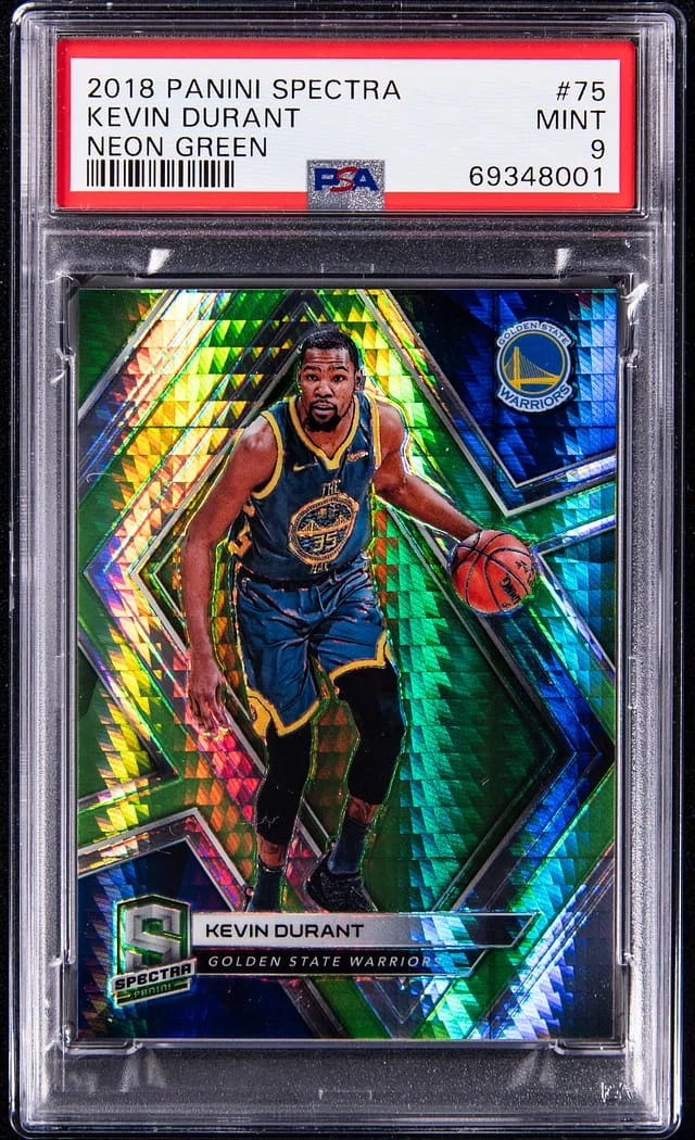 2018-19 Panini Spectra Kevin Durant Neon Green #75 card image