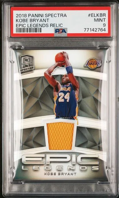 2018-19 Panini Spectra Kobe Bryant Epic Legends Relic #EL-KBR card image
