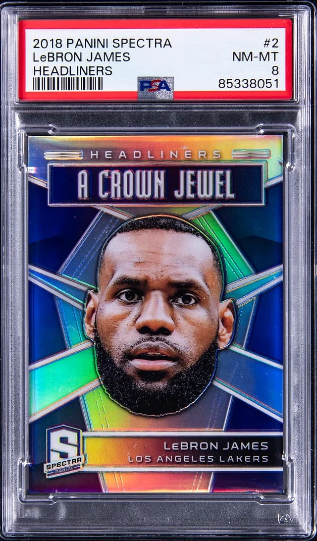 2018-19 Panini Spectra LeBron James Headliners #2 card image