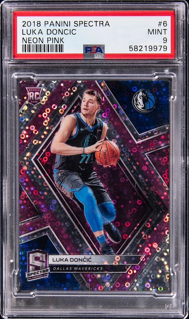 2018-19 Panini Spectra Luka Doncic White Sparkle #6 card image