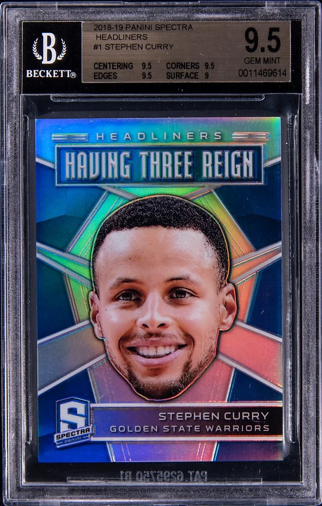 2018-19 Panini Spectra Stephen Curry Headliners #1 card image