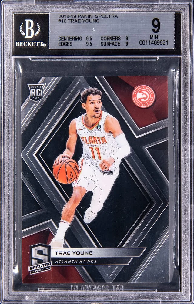 2018-19 Panini Spectra Trae Young #16 card image
