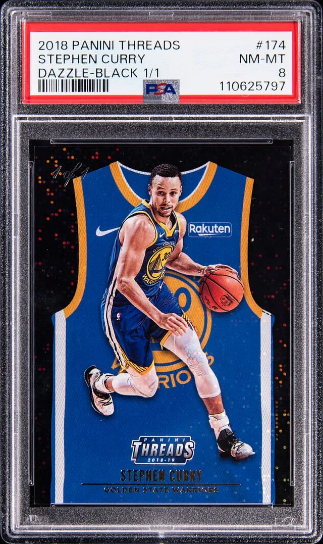 2018-19 Panini Stephen Curry Threads Dazzle Black #174 card image