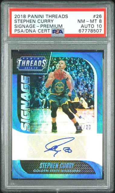 2018-19 Panini Stephen Curry Threads Signage Premium #26 card image