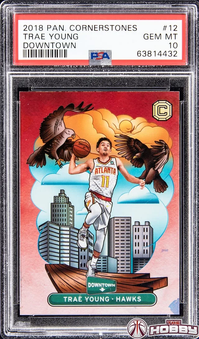 2018-19 Panini Trae Young Cornerstones Downtown #12 card image