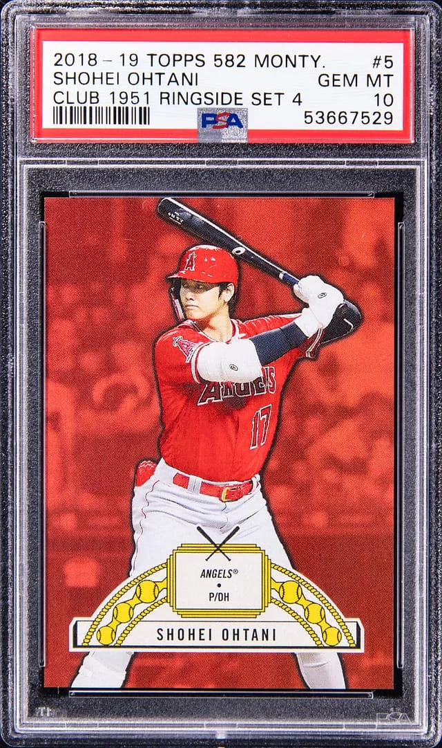 2018-19 Topps Shohei Ohtani 582 Montgomery Club 1951 Ringside Set 4 #5 card image