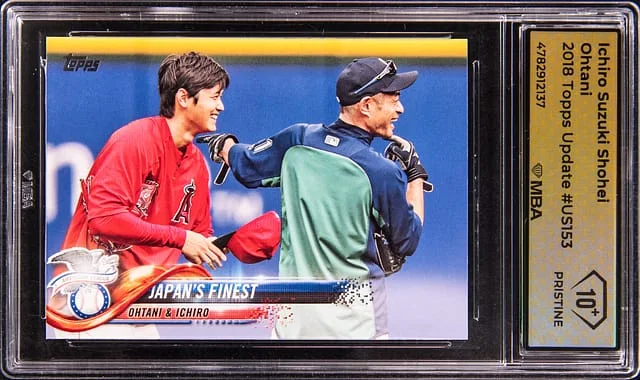 2018-19 Topps Update Ichiro Suzuki/Shohei Ohtani #US153 card image