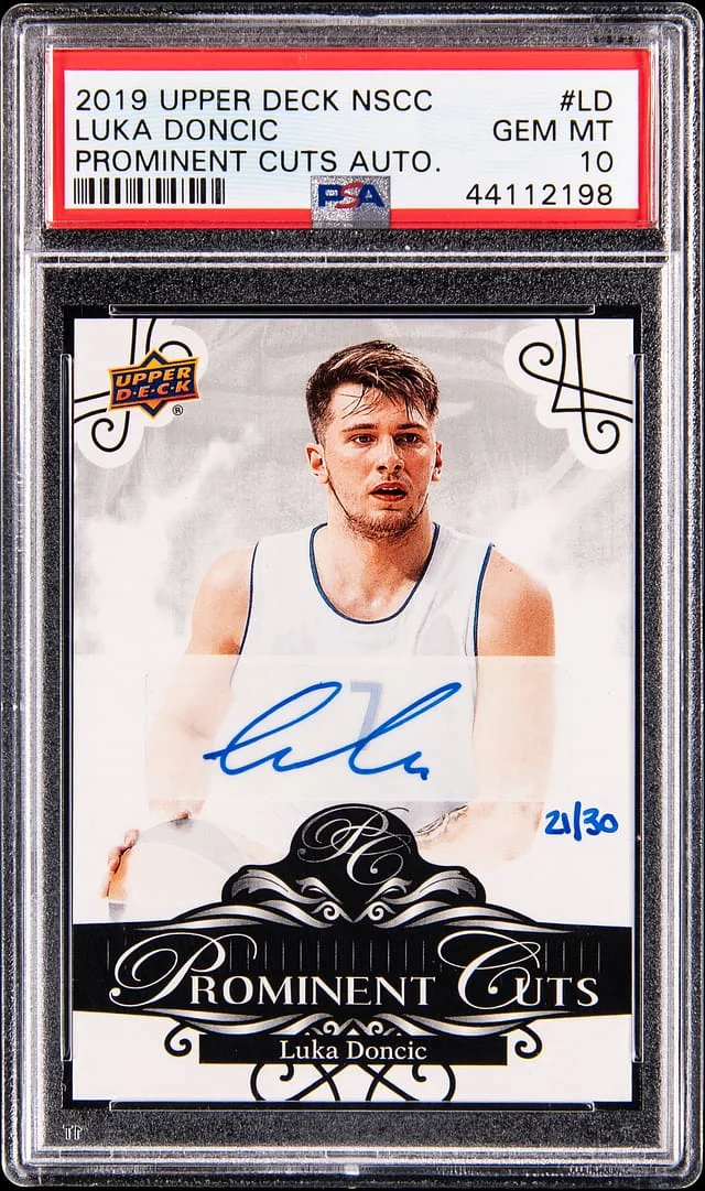 2018-19 Upper Deck Luka Doncic NSCC Prominent Cuts Autograph #PCA-LD card image
