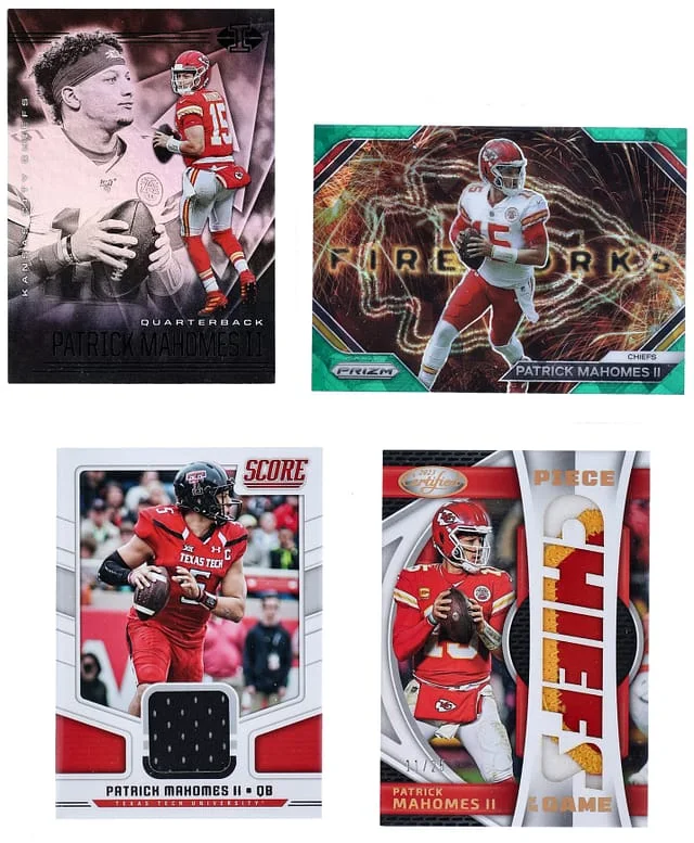 2018-23 Panini Patrick Mahomes II Collection (4) - Featuring (2) Patch/Relic Cards #no-number card image