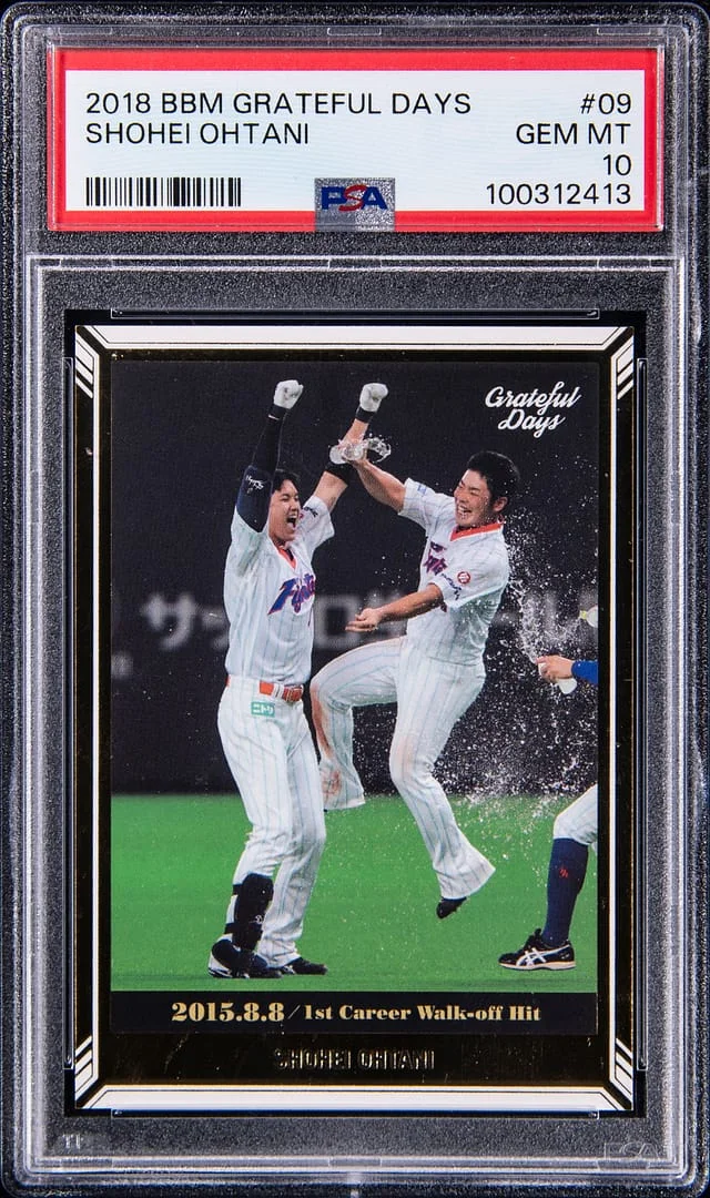 2018 BBM Grateful days Shohei Ohtani #09 card image