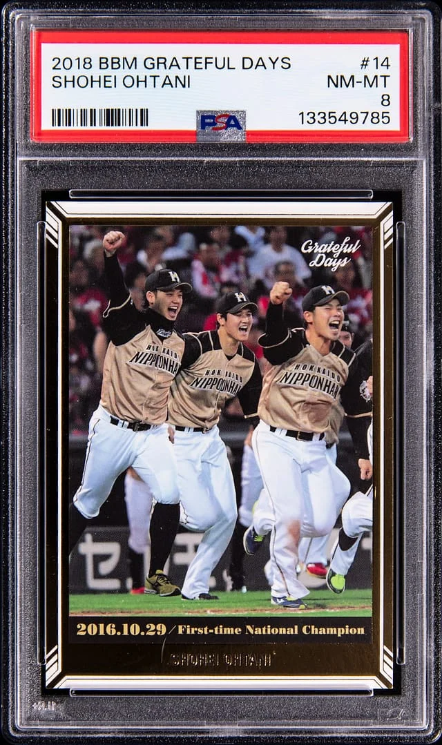 2018 BBM Grateful Days Shohei Ohtani #14 card image