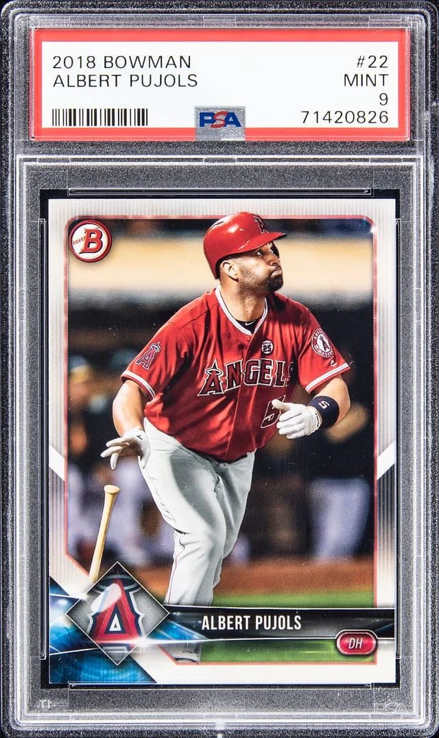 2018 Bowman Albert Pujols #22 card image