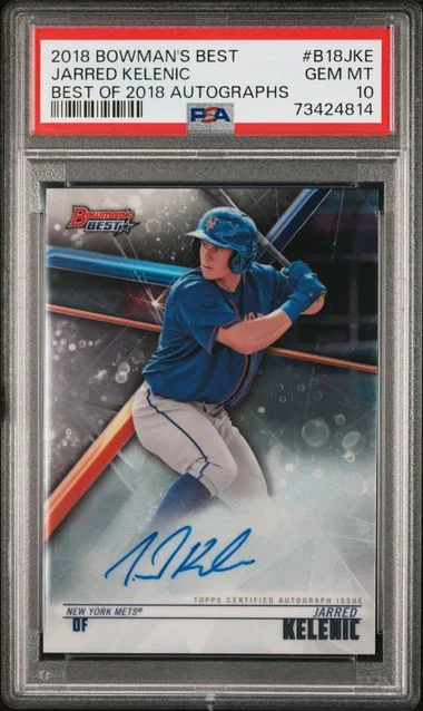 2018 Bowman' Best Of 2018 Autographs Jarred Kelenic #B18-JKE card image
