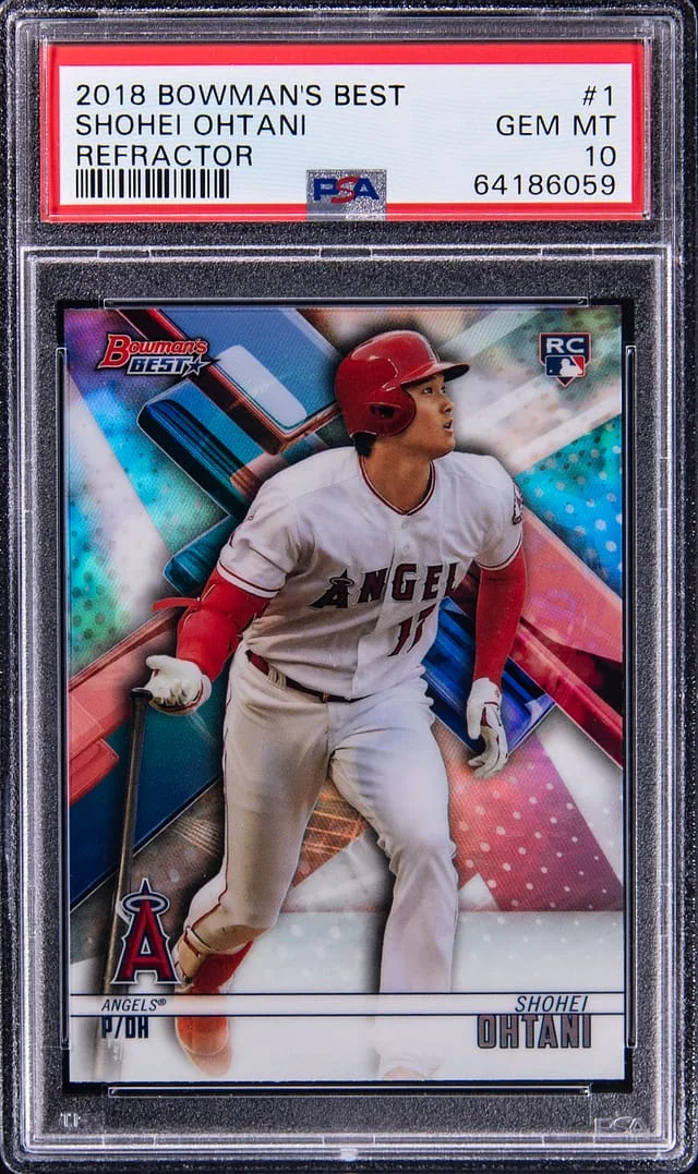 2018 Bowman Best Shohei Ohtani Refractor #1 card image