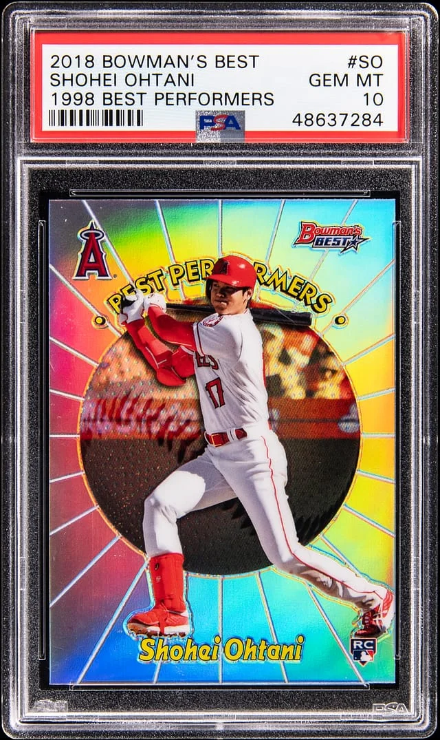 2018 Bowman Best Shohei Ohtani 1998 Best Performers #98BP-SO card image