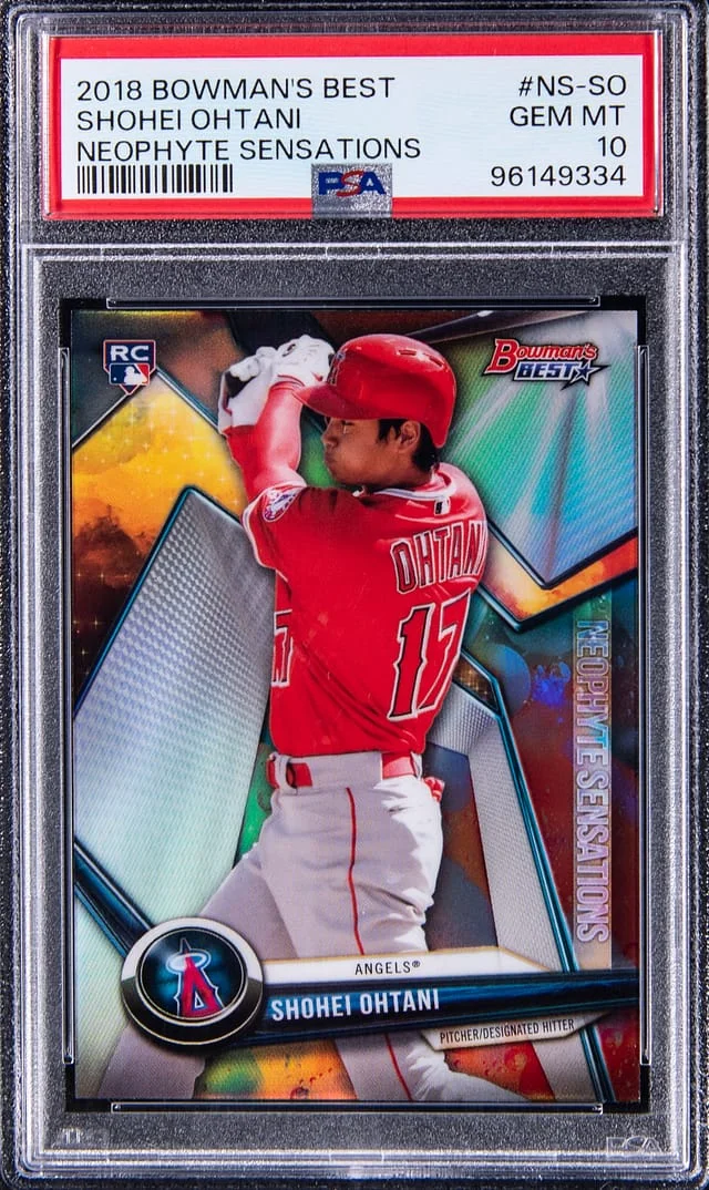 2018 Bowman Best Shohei Ohtani Neophyte Sensations #NS-SO card image