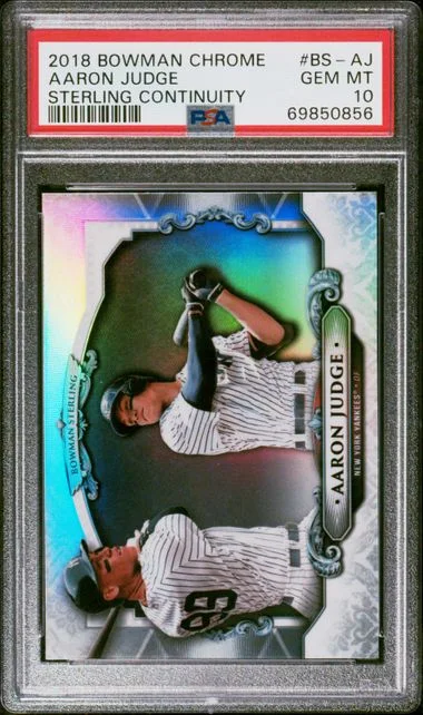 2018 Bowman Chrome Aaron Judge Sterling Continuity #BS-AJ card image