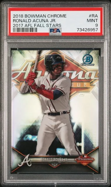 2018 Bowman Chrome Afl Fall Stars Aflra Ronald Acuna Jr. #2017 card image