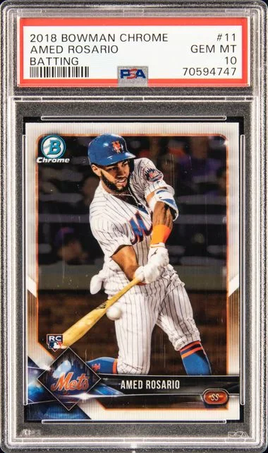 2018 Bowman Chrome Amed Rosario #11 card image