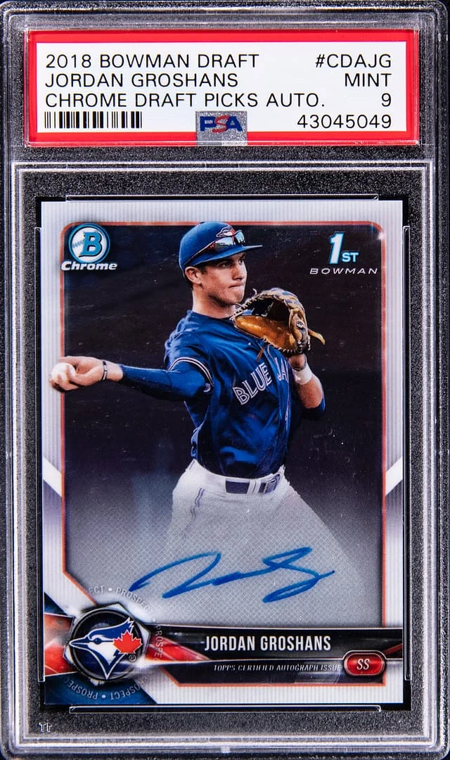 2018 Bowman Chrome Draft Jordan Groshans Picks Autograph #CDAJG card image
