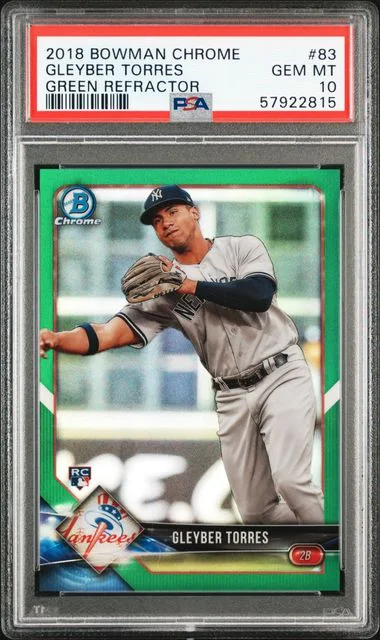 2018 Bowman Chrome Gleyber Torres #83 card image