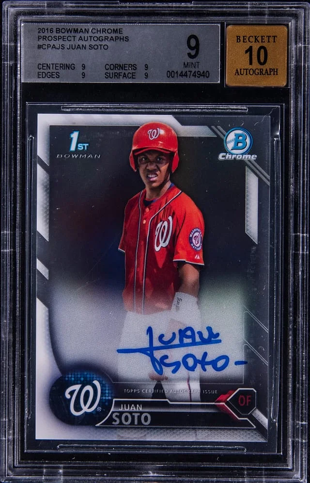 2018 Bowman Chrome Juan Soto Prospect Autograph #CPA-JS card image